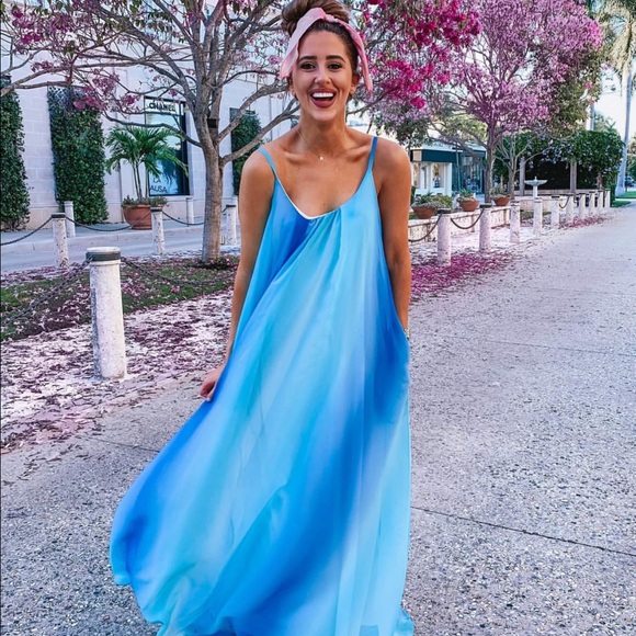 Aura Dresses & Skirts - NEW Ocean Blue Ombré Maxi Dress